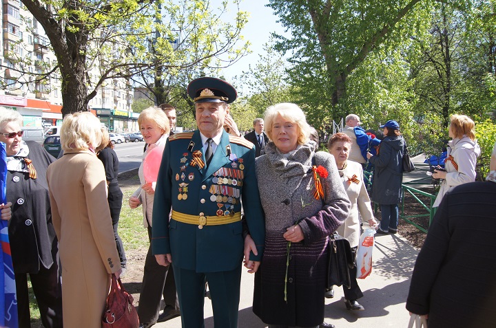 Торжественный митинг и шествие, посвященные празднованию Дня Победы в районе Текстильщики