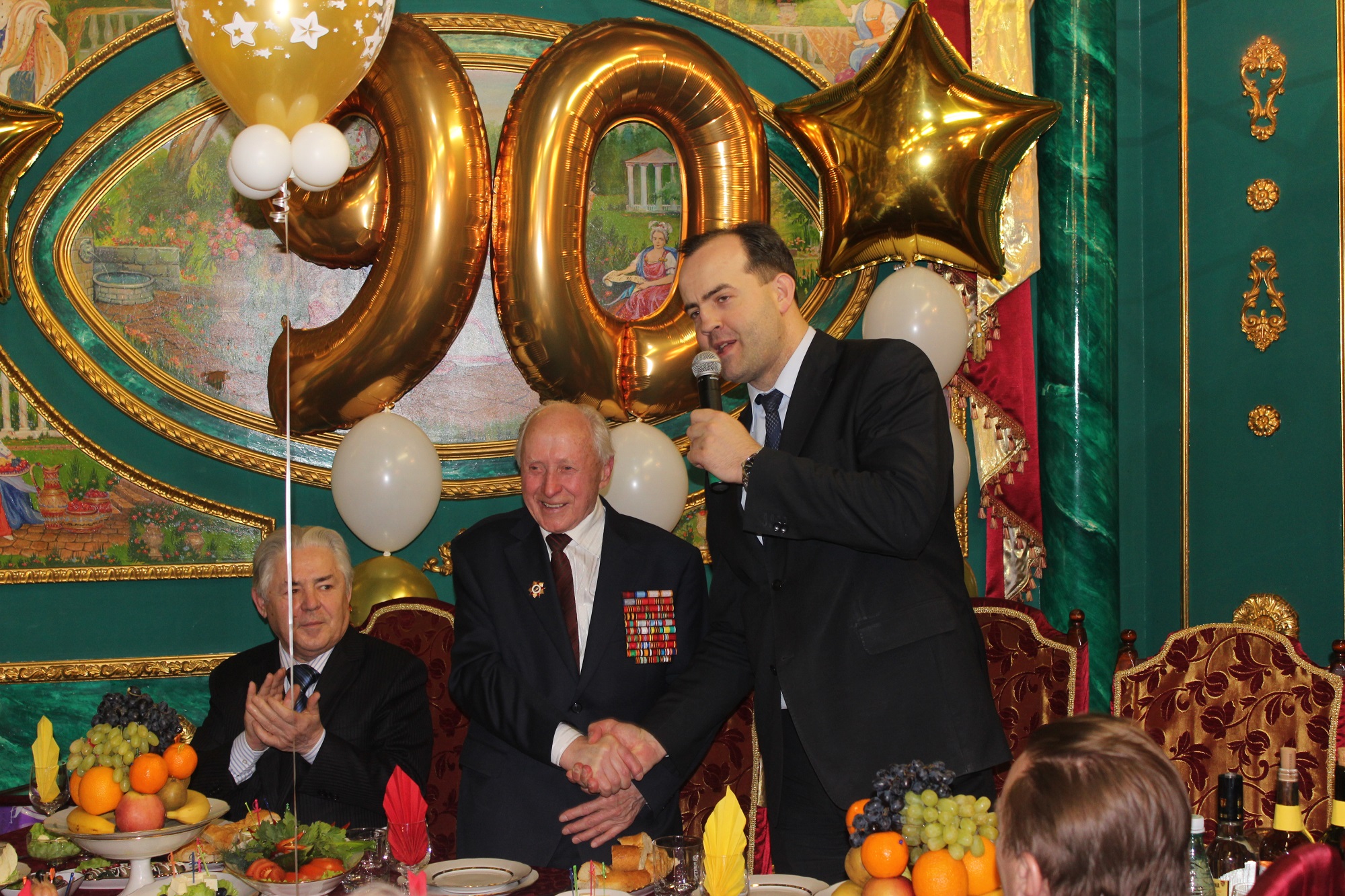 Празднование 90-летия почетного жителя района Текстильщики В.Г. Пронина