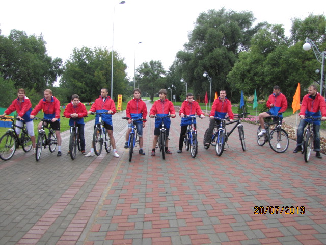 20.07.13 Велопробег в парке Шкулева, посвященный 1025-летию Крещения Руси и 90 – летию Москомспорта.