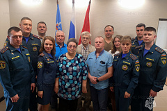 Ветеранов пожарной охраны поздравили в Юго-Восточном округе в честь Дня пожарной охраны Москвы