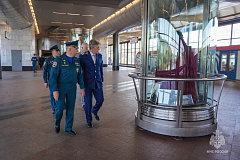 Открытие выставки, посвященной истории пожарной охраны в годы ВОВ состоялось на станции метро «Воробьевы горы»